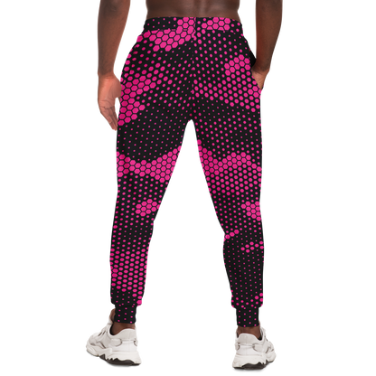 Camo Sweatpants | Unisex | Pink Digital Dotted Hexagonal