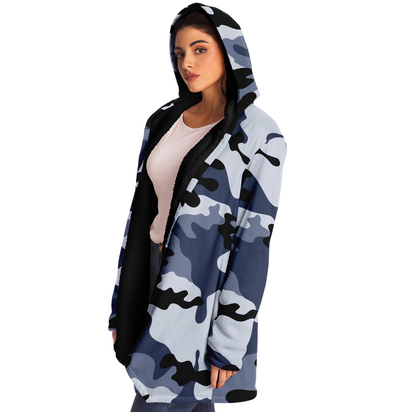 Camo Cloak | Light Blue Camouflage | Microfleece