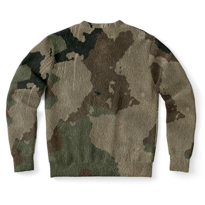 Camo Sweatshirt | Unisex | Dirty Old Brown