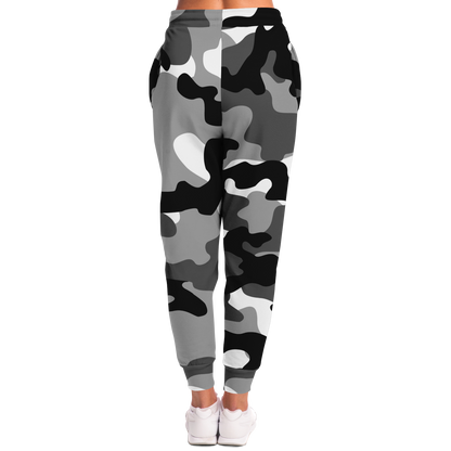 Camo Joggers | Unisex | Black, White & Gray