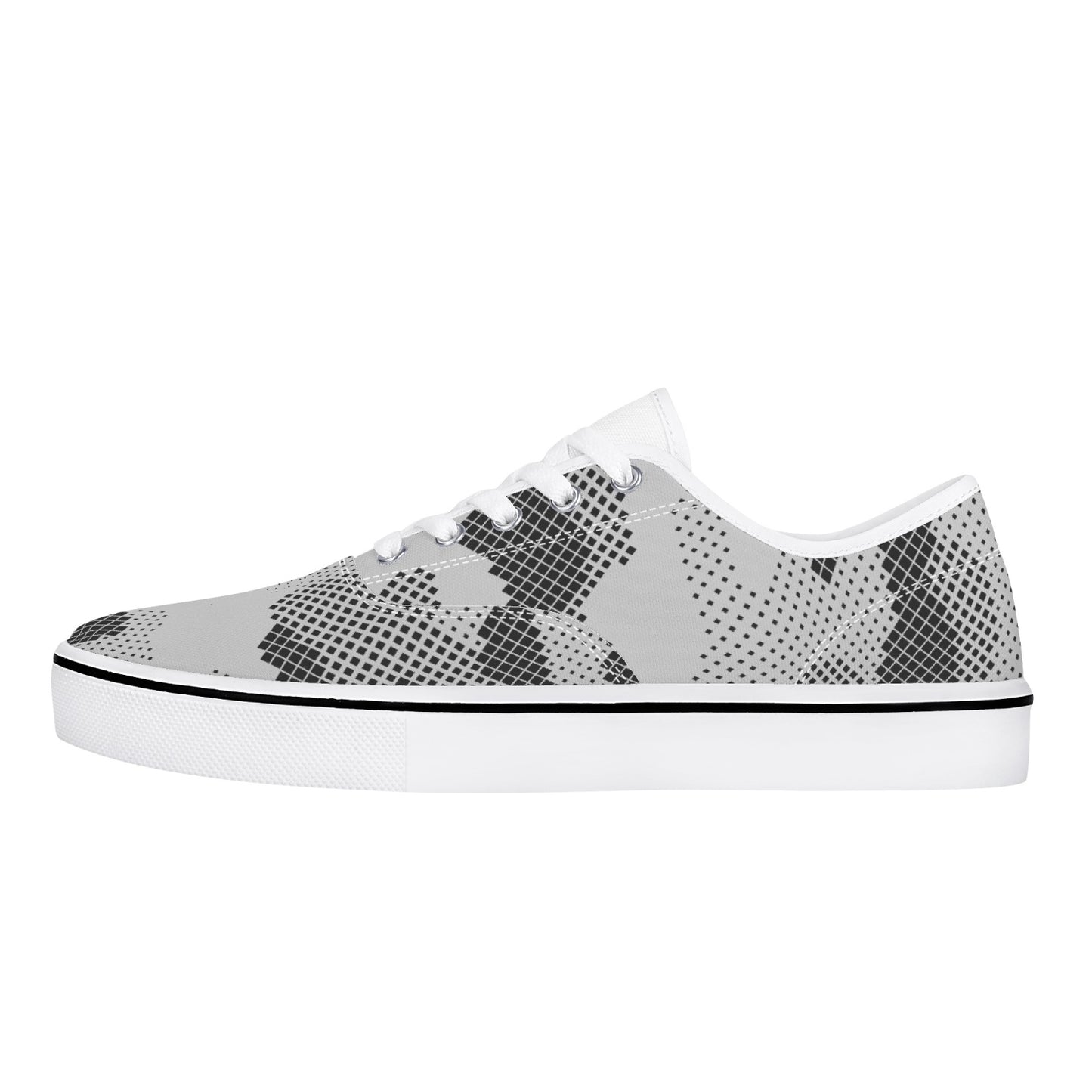 Camo Skate Shoes | Digital Gray Camouflage