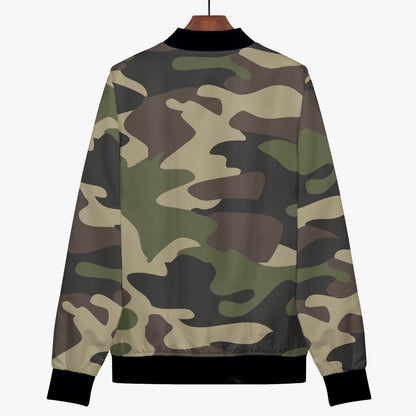 Women's Camo Bomber Jacket | Classic Green Camouflage