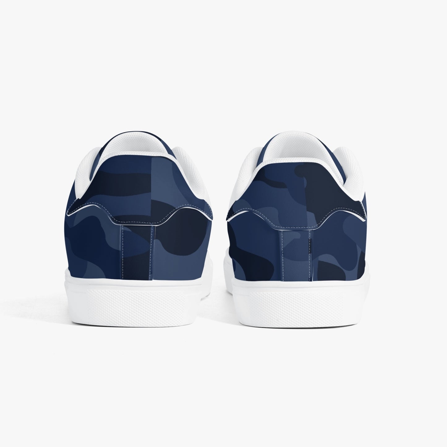 Camo Sneakers | Classic Low-Top Leather | Deep Blue