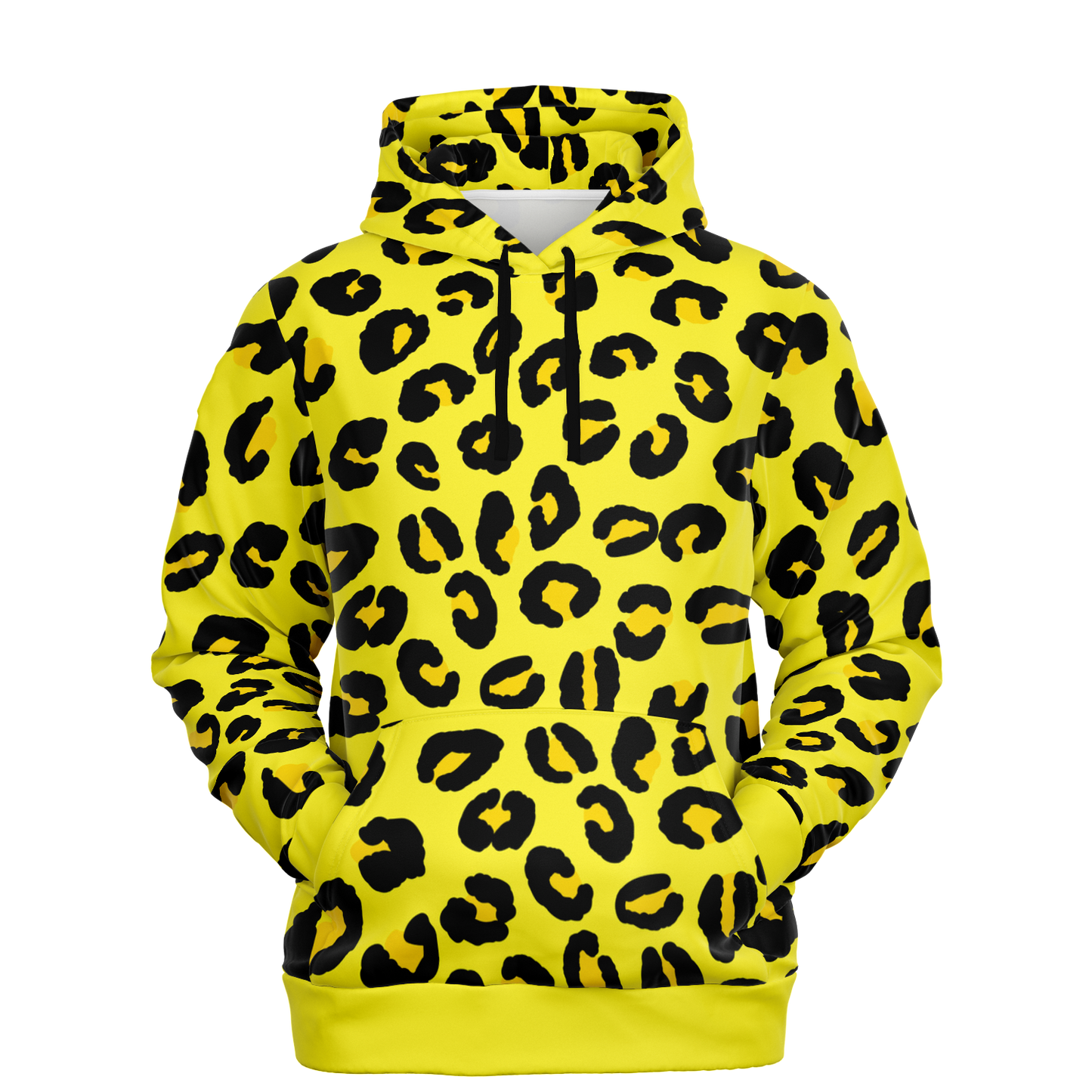 Leopard Hoodie | Black and Yellow Pattern | Unisex