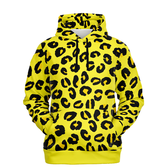 Leopard Hoodie | Black and Yellow Pattern | Unisex