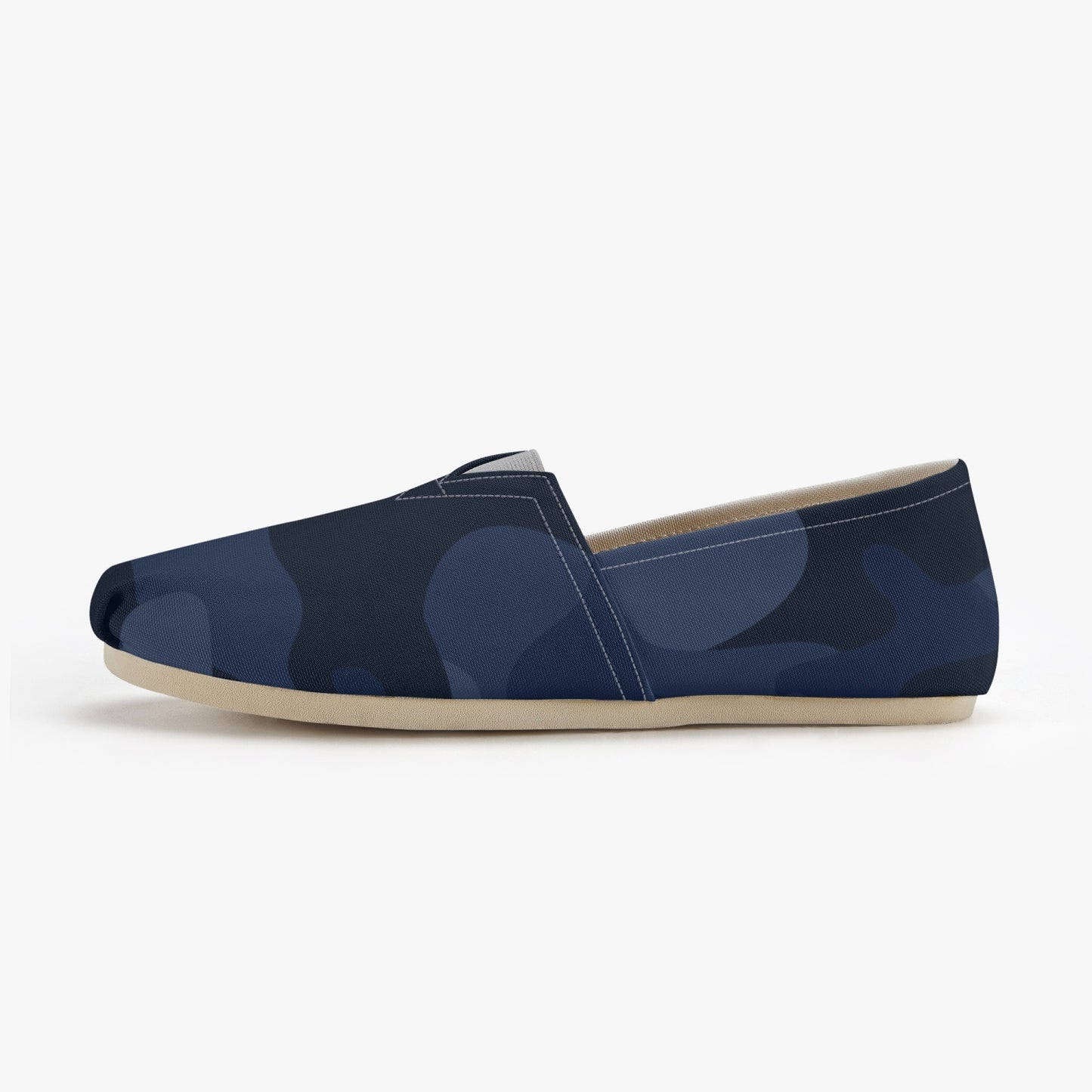 Camo Toms | Deep Blue Camouflage Canvas Shoes