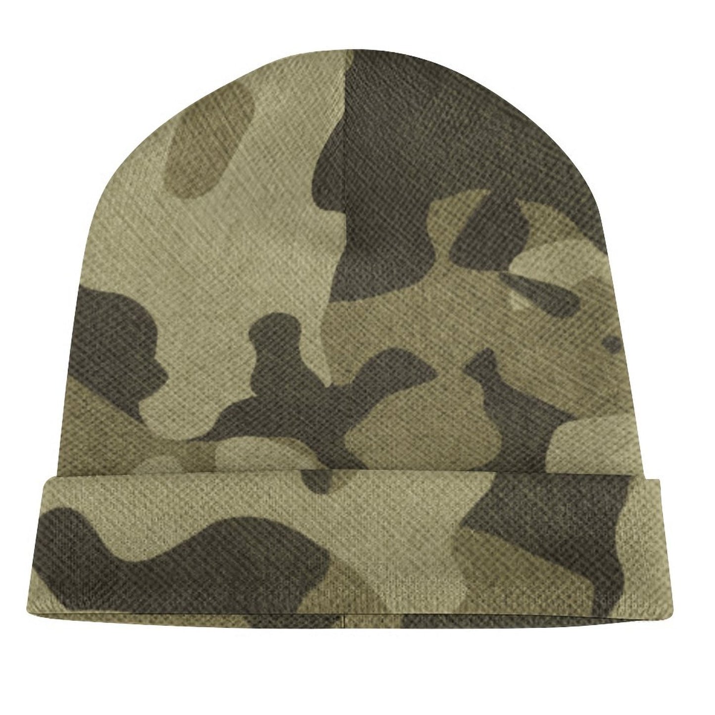 Camo Beanie | Green Fabric Camouflage