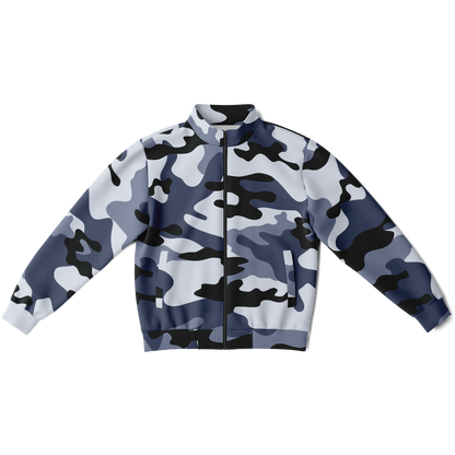 Camo Track Jacket | Light Blue Camouflage