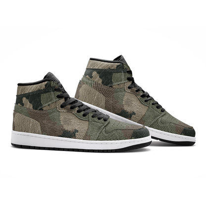 Camo Sneakers | High-Top | Dirty Brown Camouflage