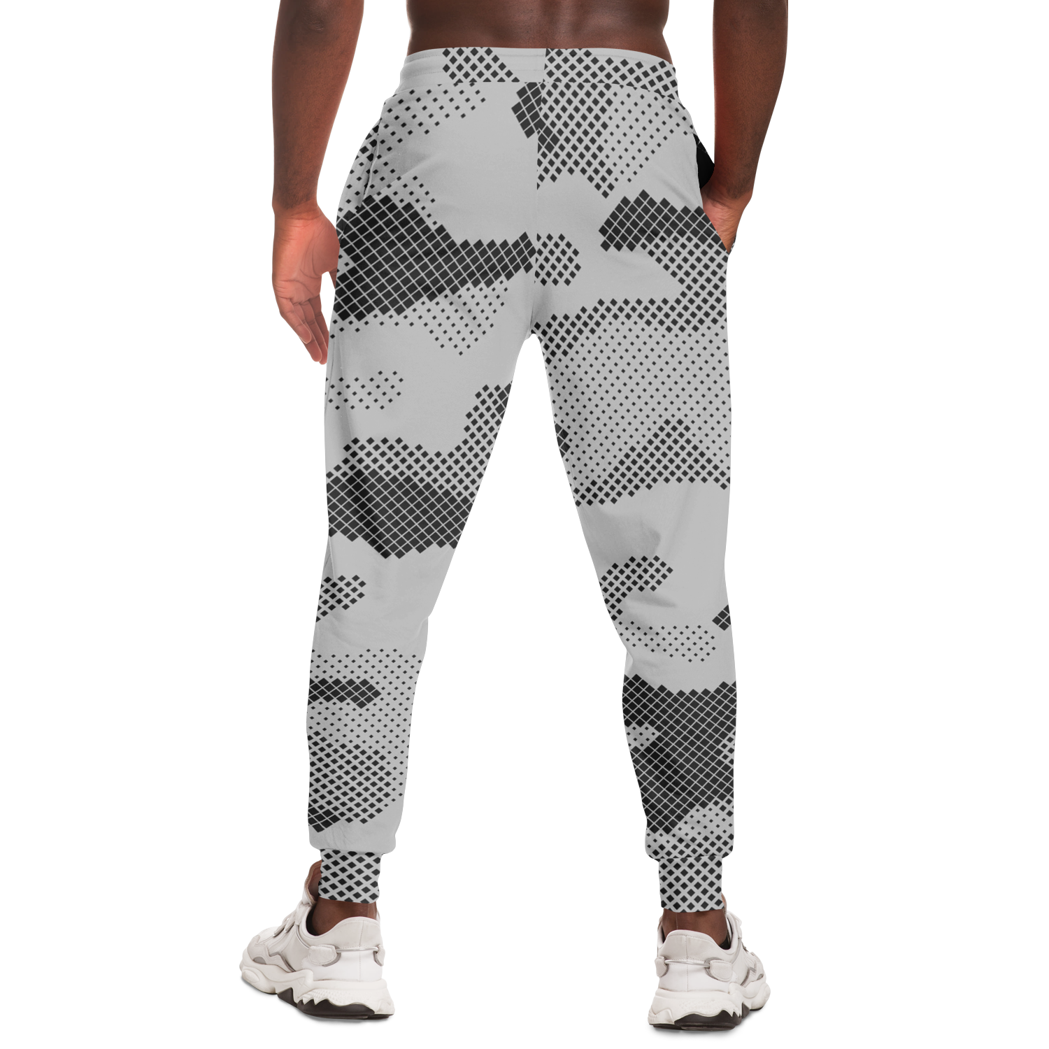 Camo Sweatpants | Black & White Digital Dotted