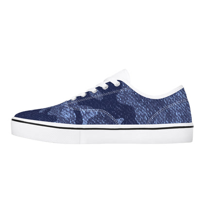 Camo Skate Shoes | Denim Blue Camouflage