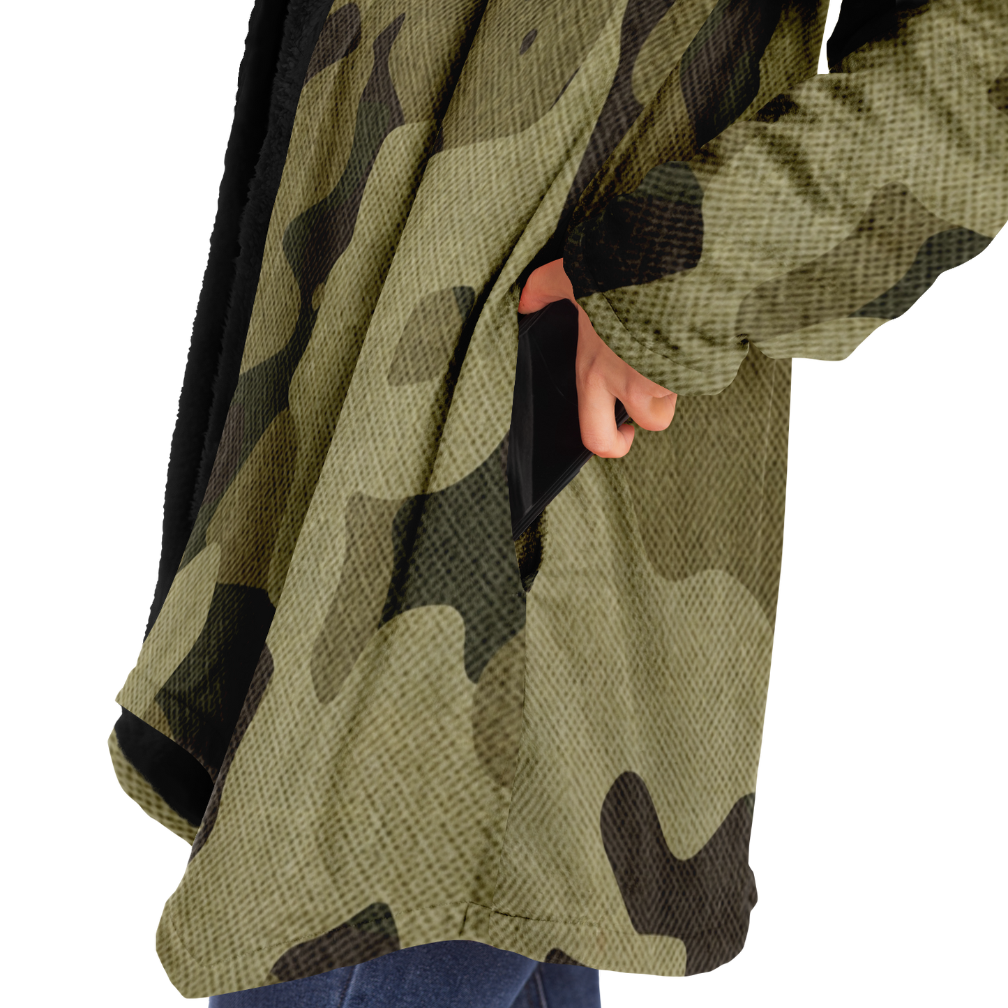 Camo Cloak | Green Fabric Camouflage | Microfleece