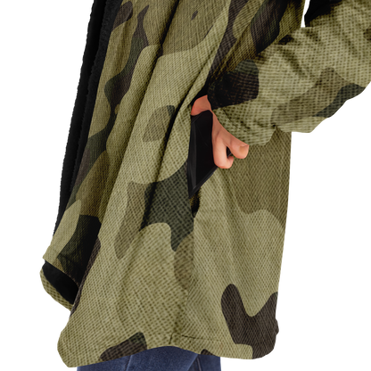 Camo Cloak | Green Fabric Camouflage | Microfleece