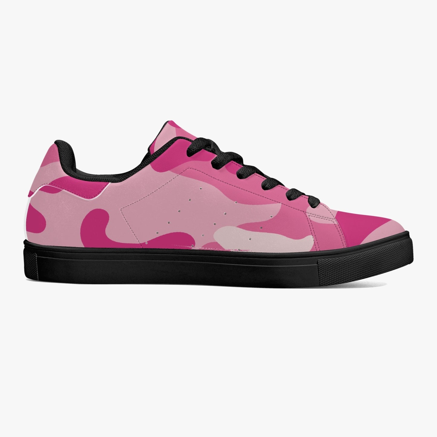 Camo Sneakers | Classic Low-Top Leather | Lavender Pink