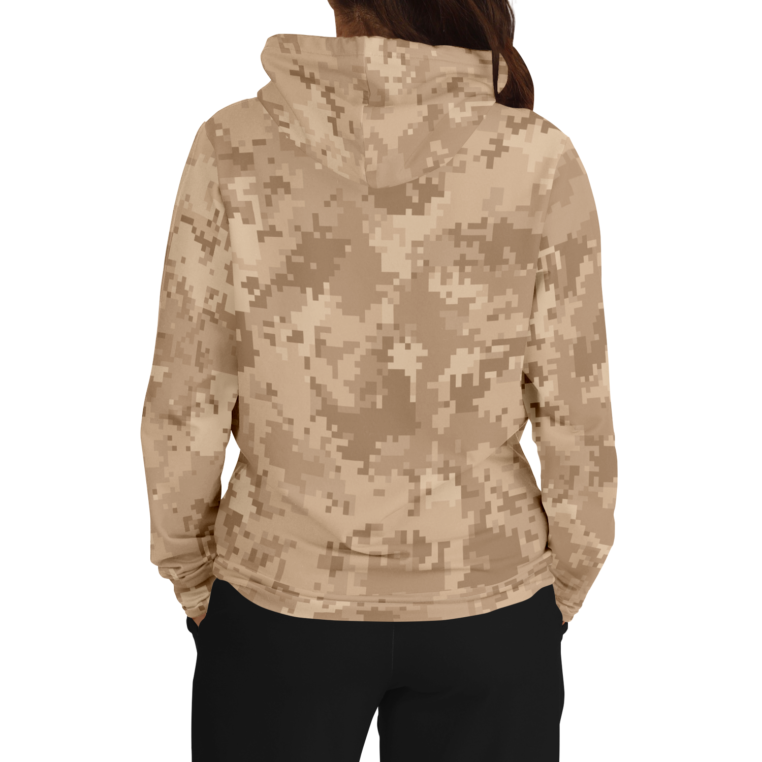 Brown Camo Hoodie | Pixel Digital Camouflage