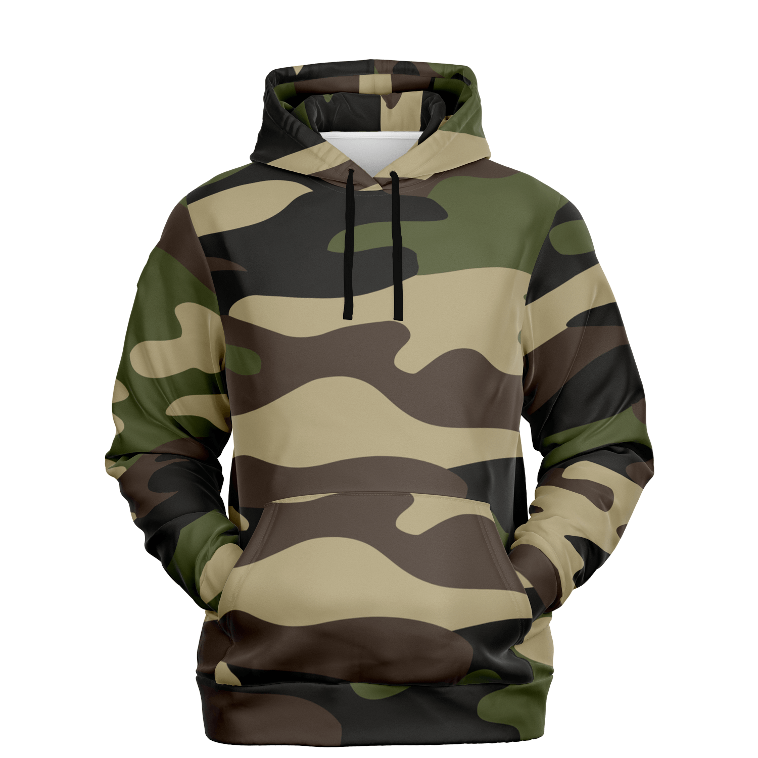 Camo Hoodie | Classic Green Camouflage Pullover