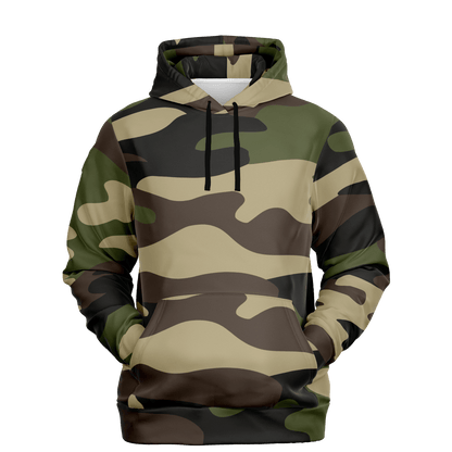 Camo Hoodie | Classic Green Camouflage Pullover