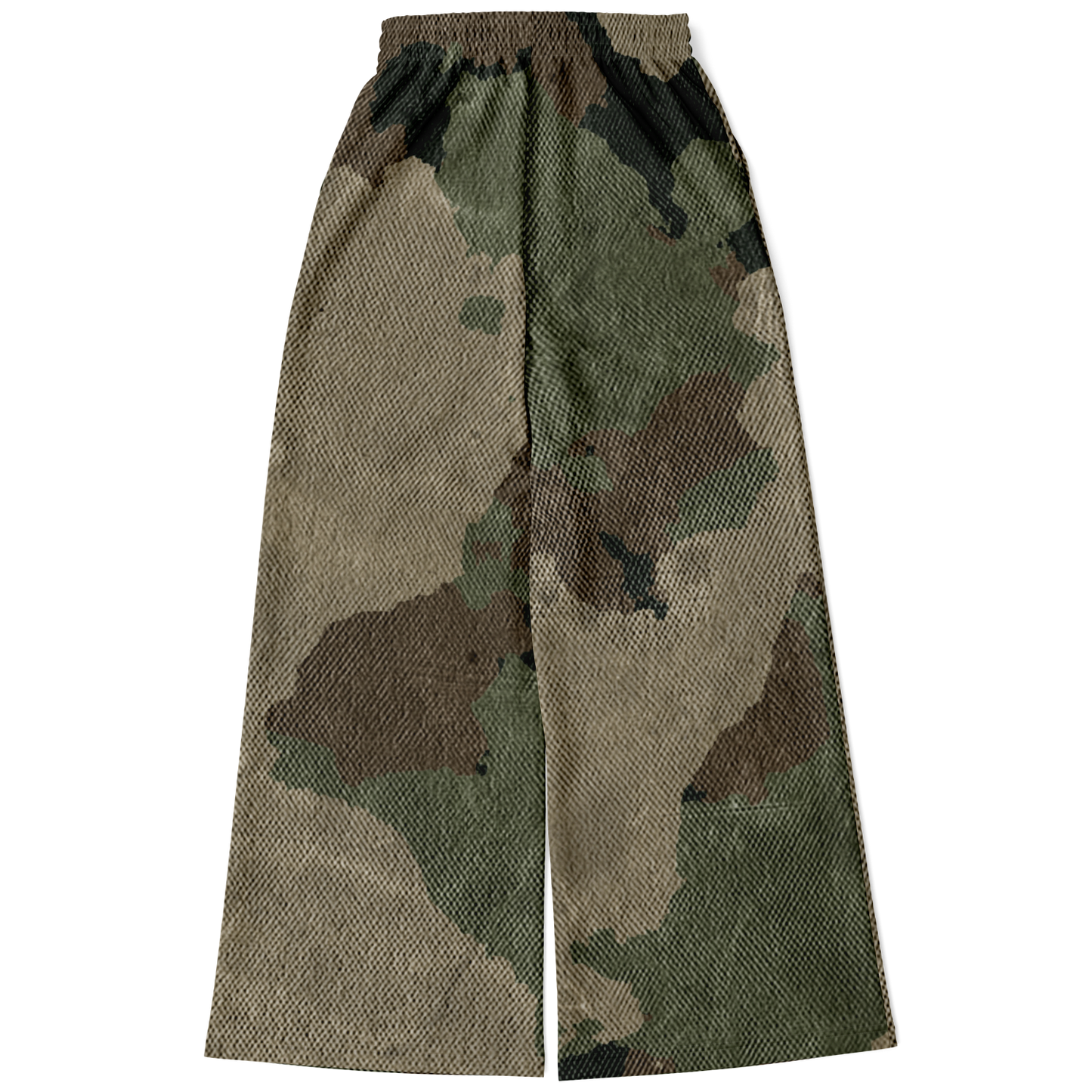 Camo Wide Leg Pants | Dirty Old Brown Camouflage