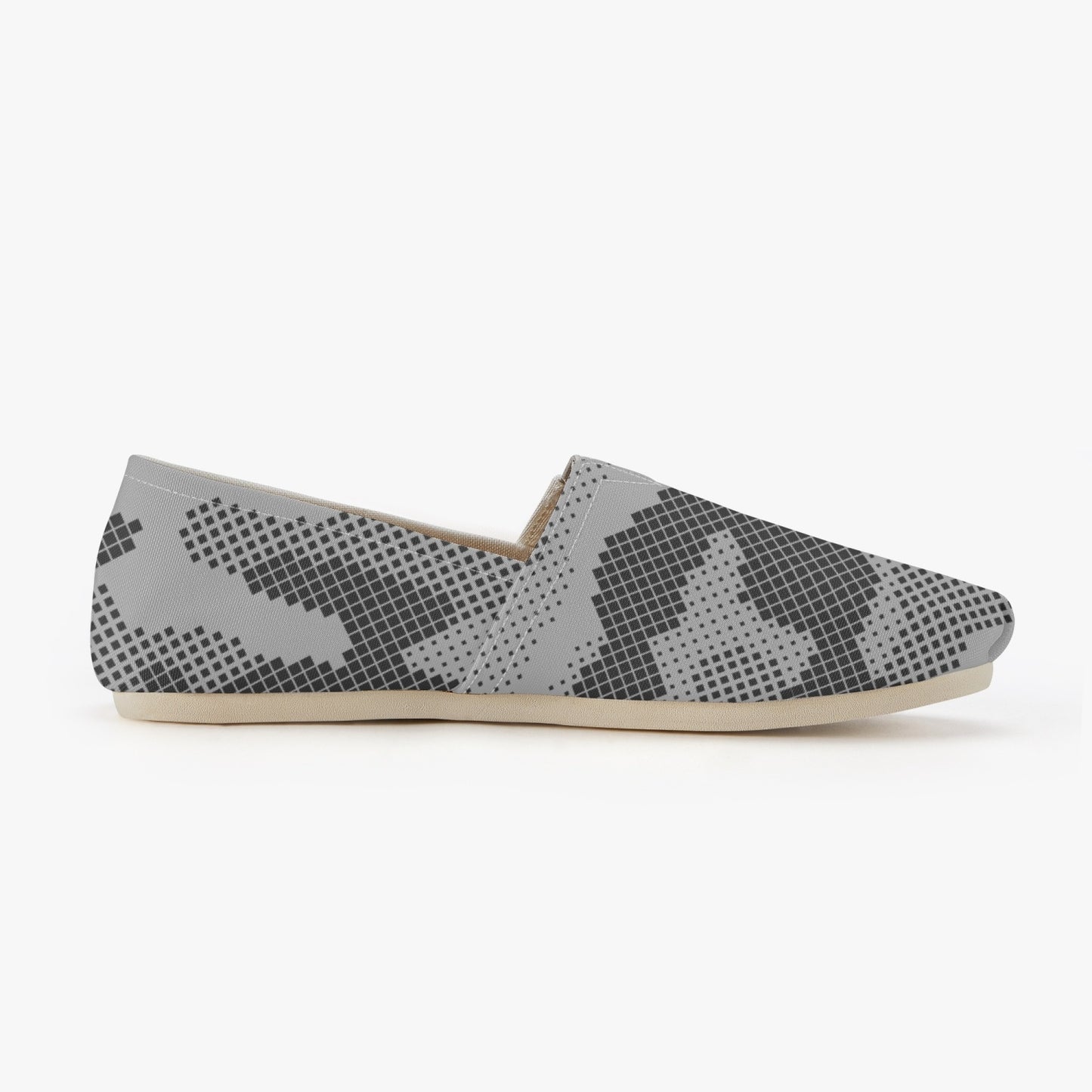 Camo Toms | Black and White Digital Camouflage Canvas Shoes