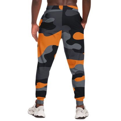 Camo Joggers | Unisex | Orange, Black & Gray