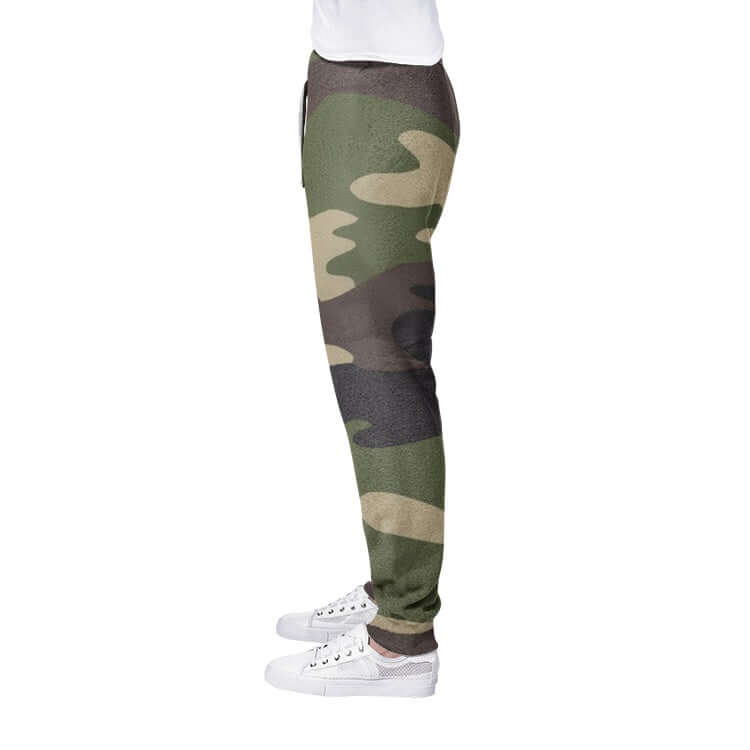 Men's Camo Track Pants | Classic Green