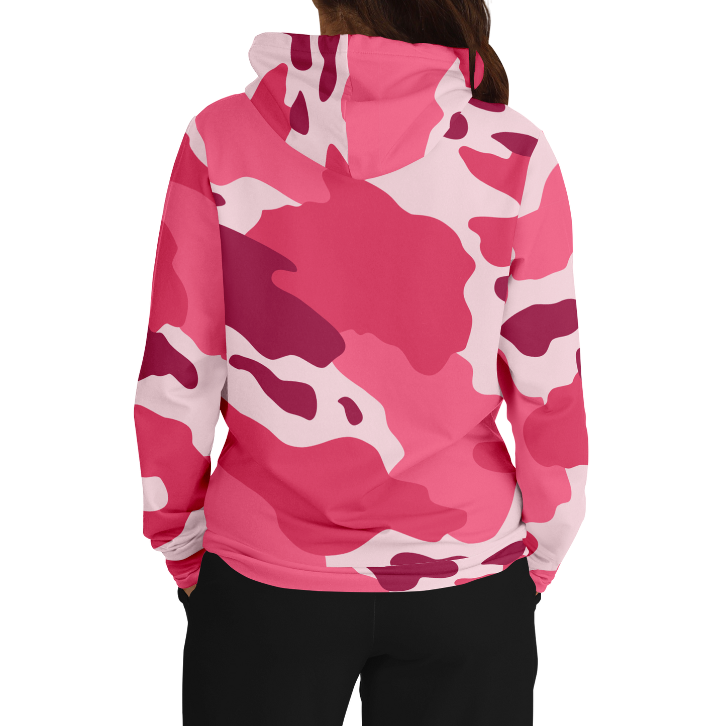 Camo Hoodie | Cherry, Piggy Pink and Rich Maroon Camouflage