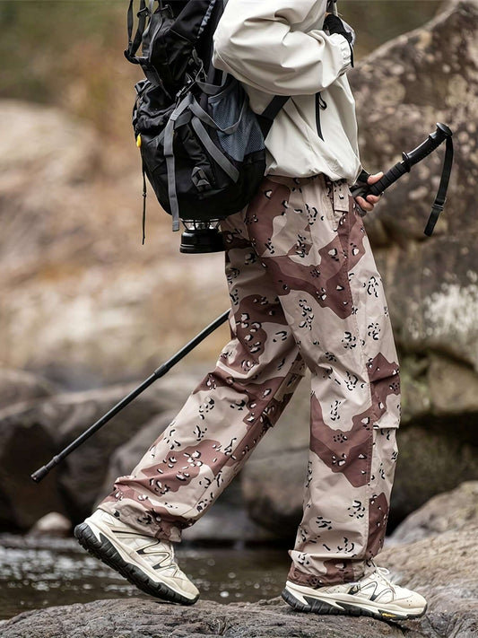 Men's Snow Camo Cargo Pants – Regular Fit, Outdoor & Hiking | Camo Colors