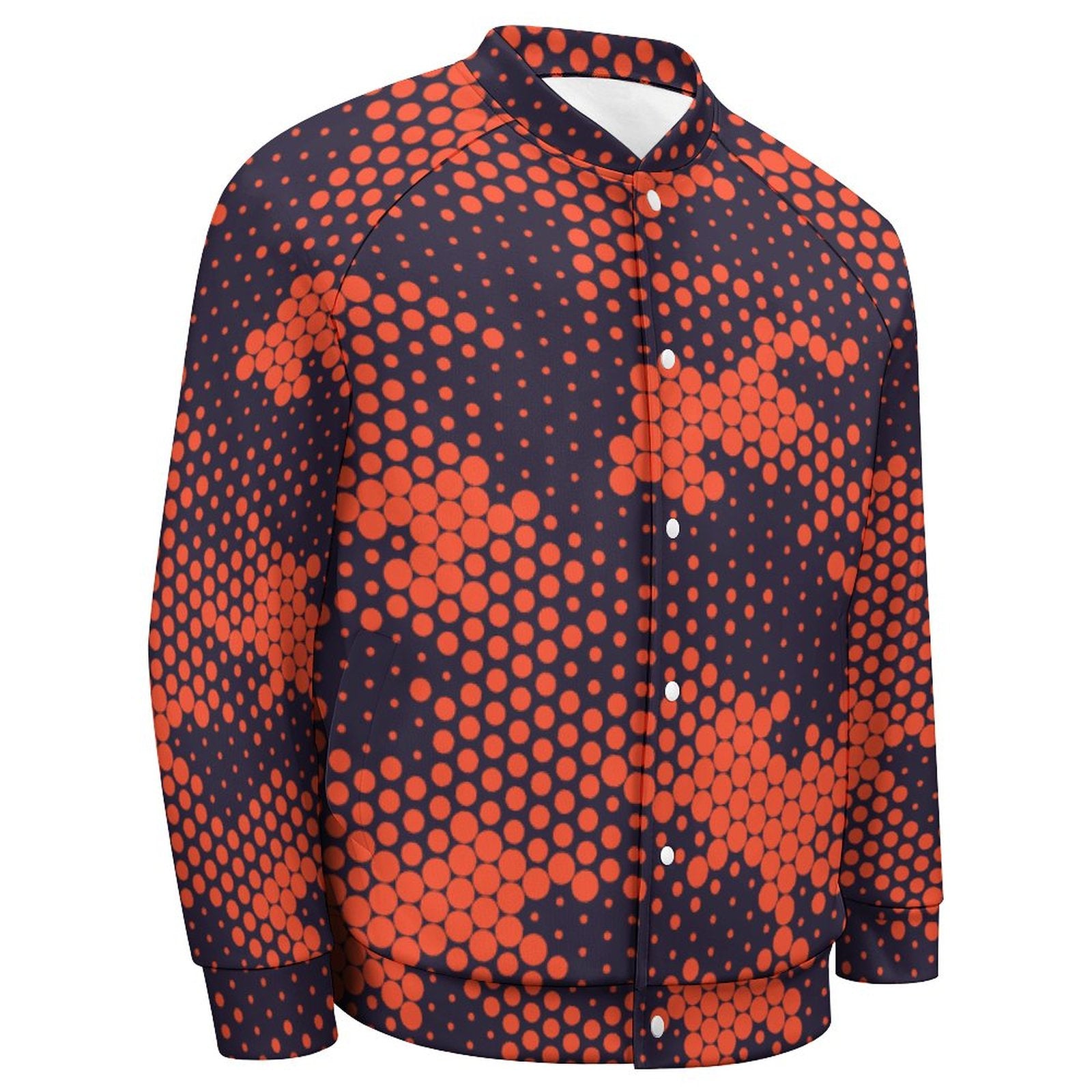 Men's Camo Jacket | Orange & Blue Digital Camouflage