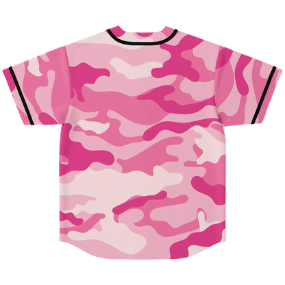 Camo Baseball Jersey | Lavender Pink Camouflage