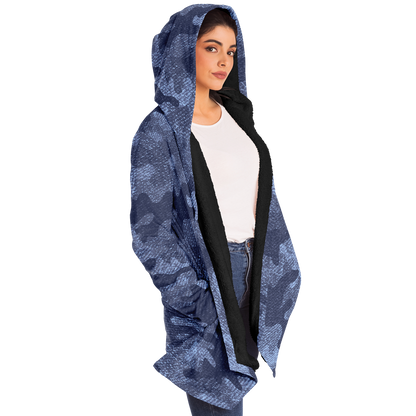 Camo Cloak | Denim Blue Camouflage | Microfleece