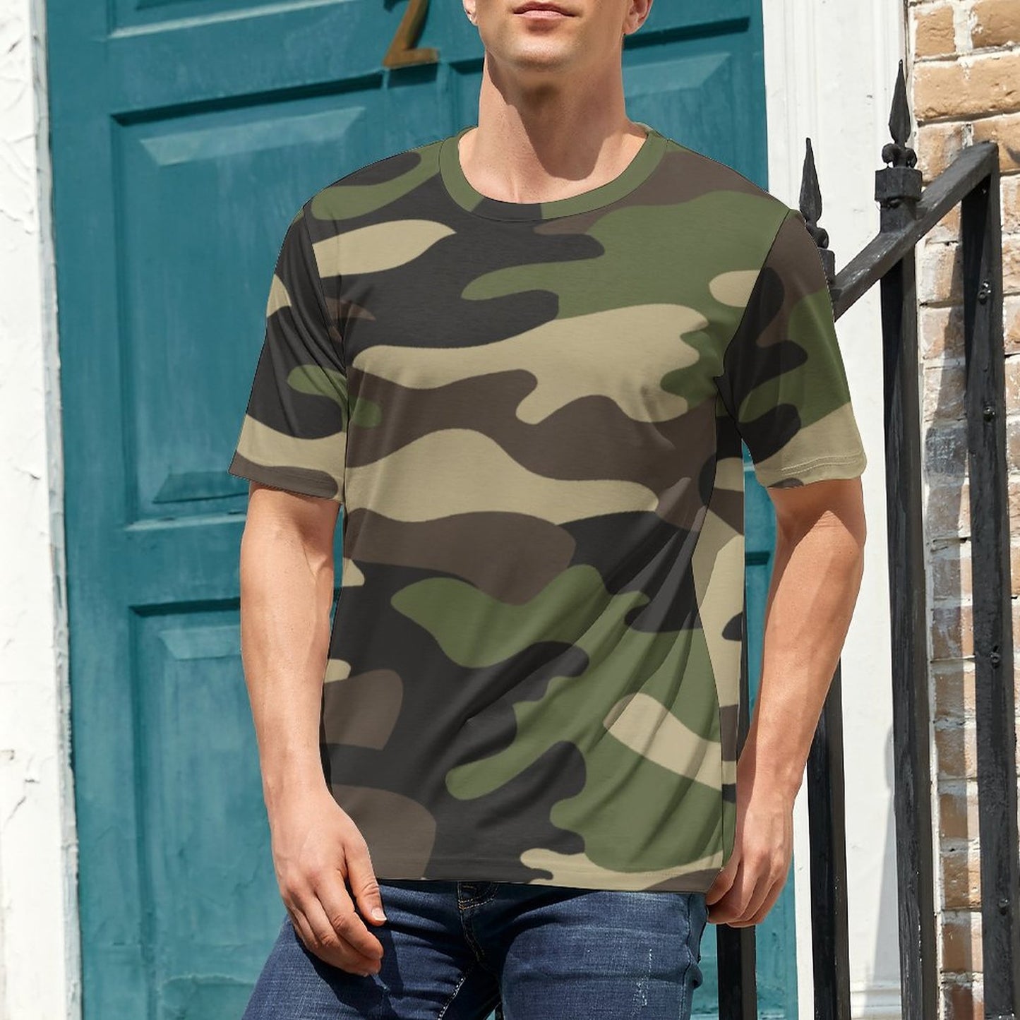 Camo Shirt | Classic Green Camouflage T