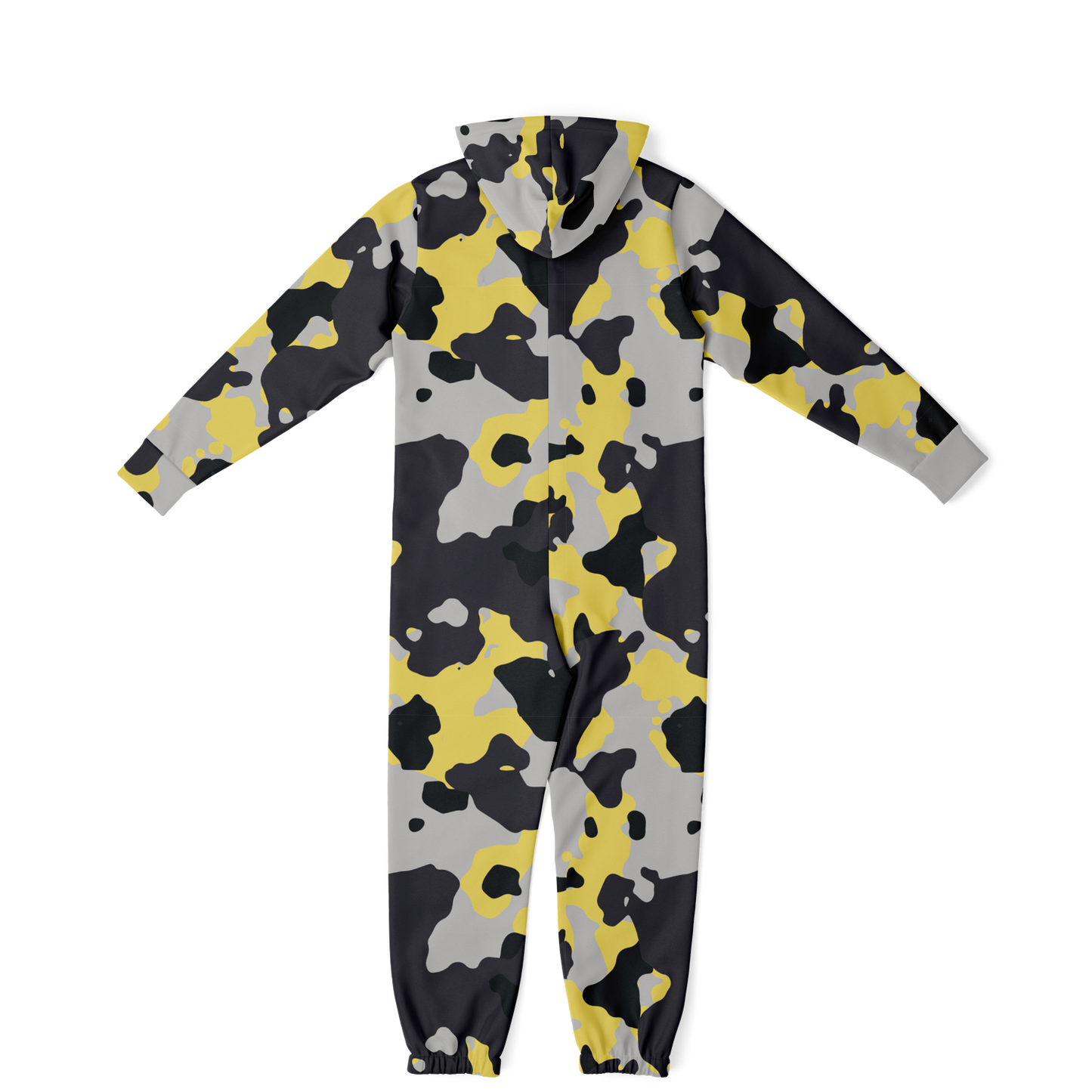 Camo Onesie | Yellow, Black and Silver Camouflage