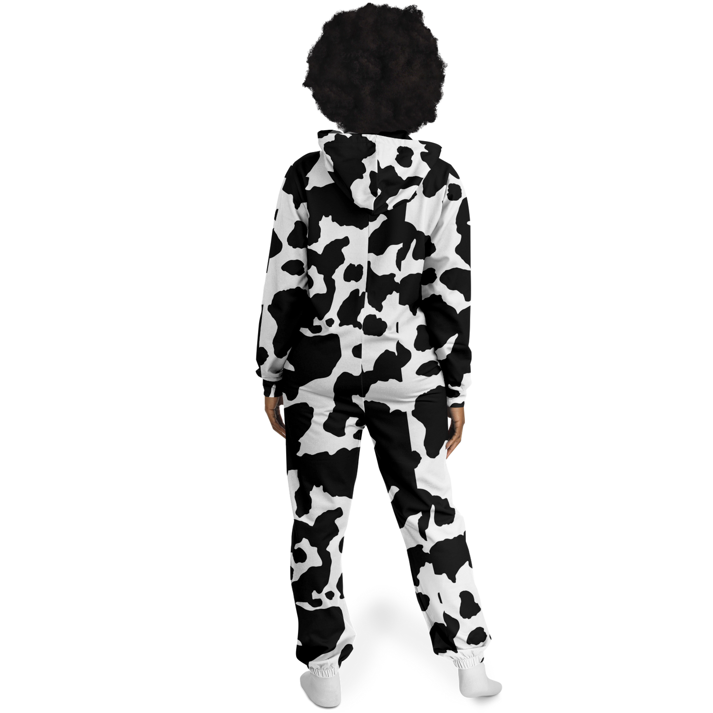 Camo Onesie | Black and White Camouflage Cow Print