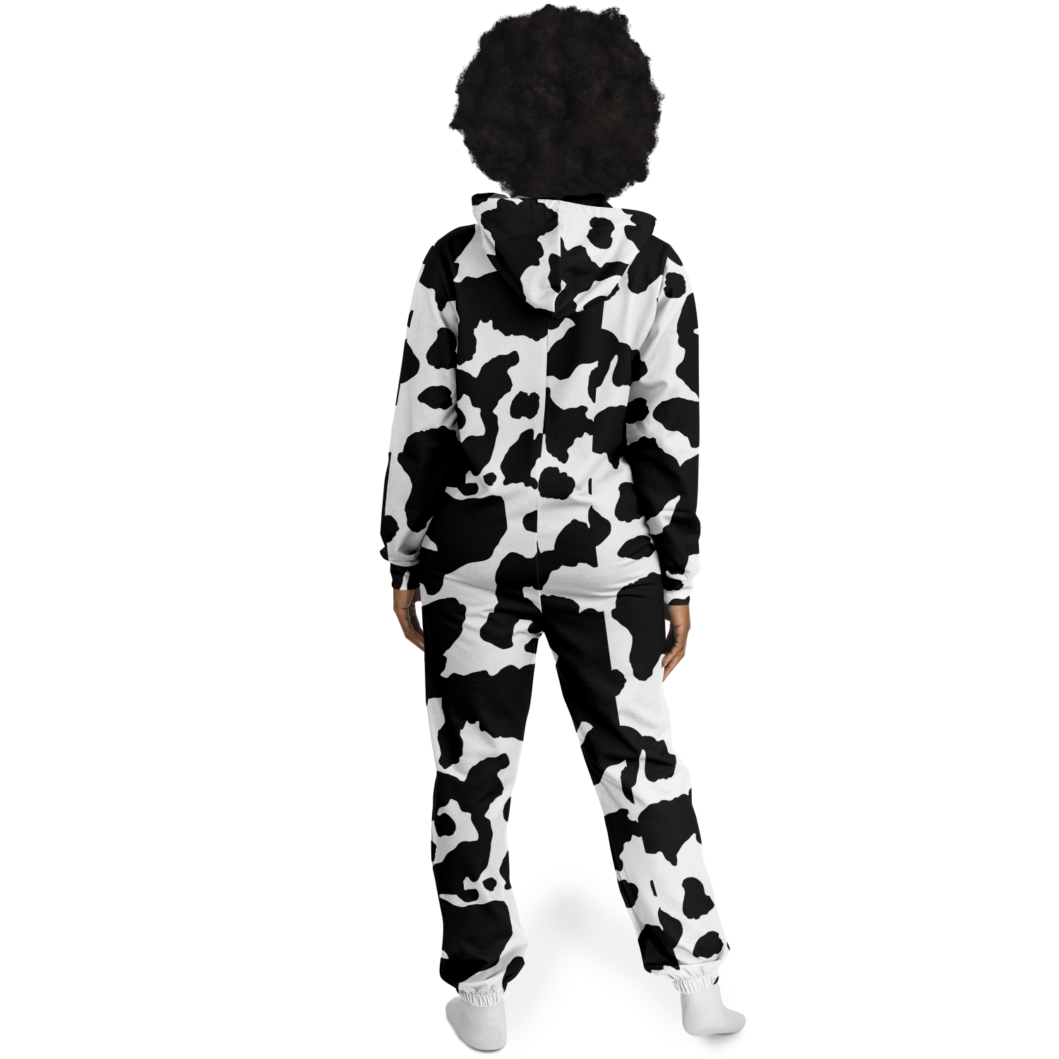 Camo Onesie | Black and White Camouflage Cow Print