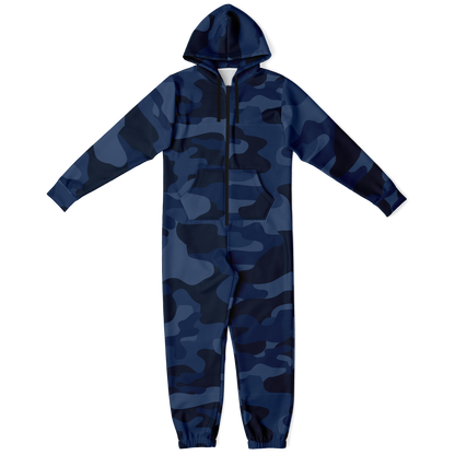 Camo Onesie | Deep Blue Camouflage