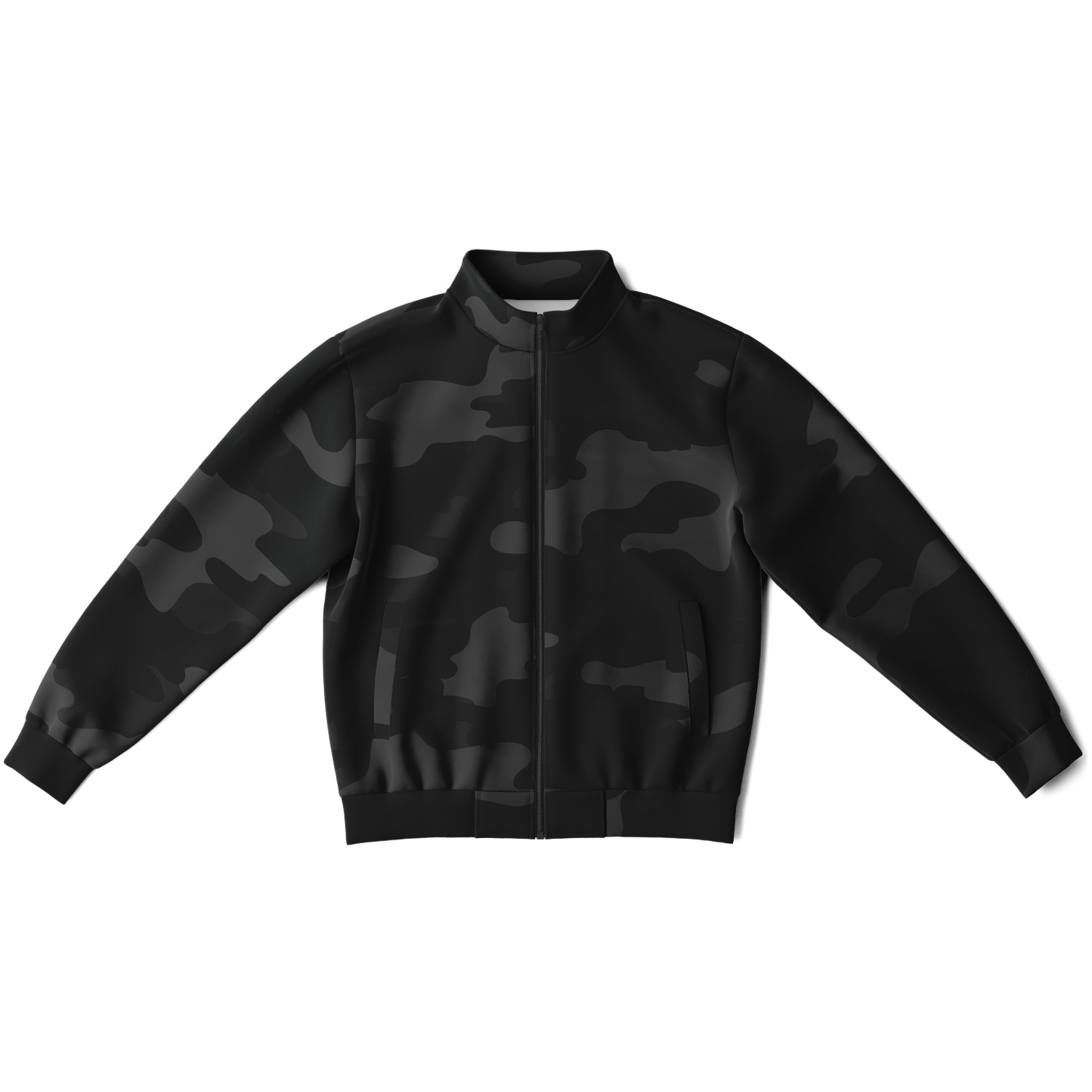 Camo Track Jacket | Unisex | Black Camouflage