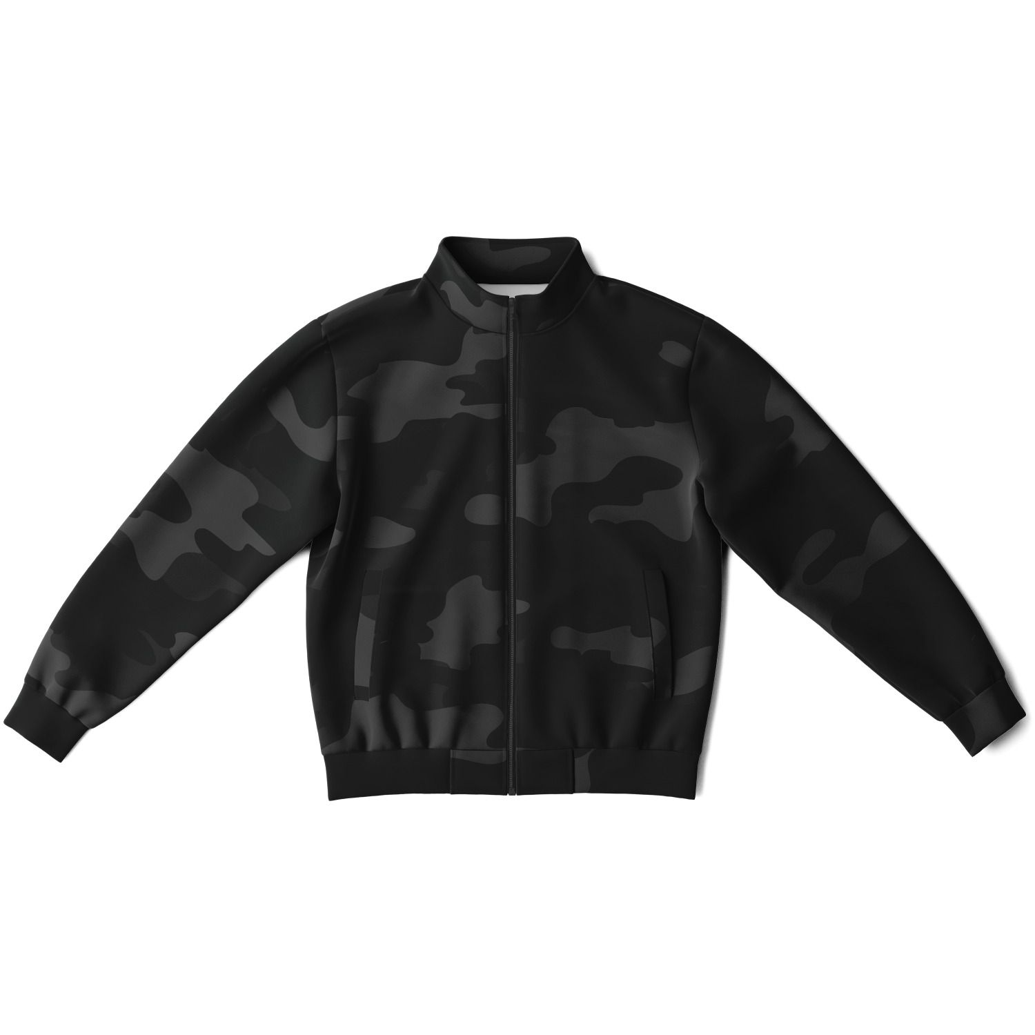 Camo Track Jacket | Unisex | Black Camouflage