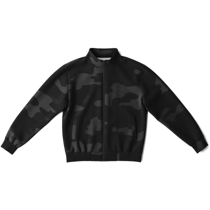 Camo Track Jacket | Unisex | Black Camouflage