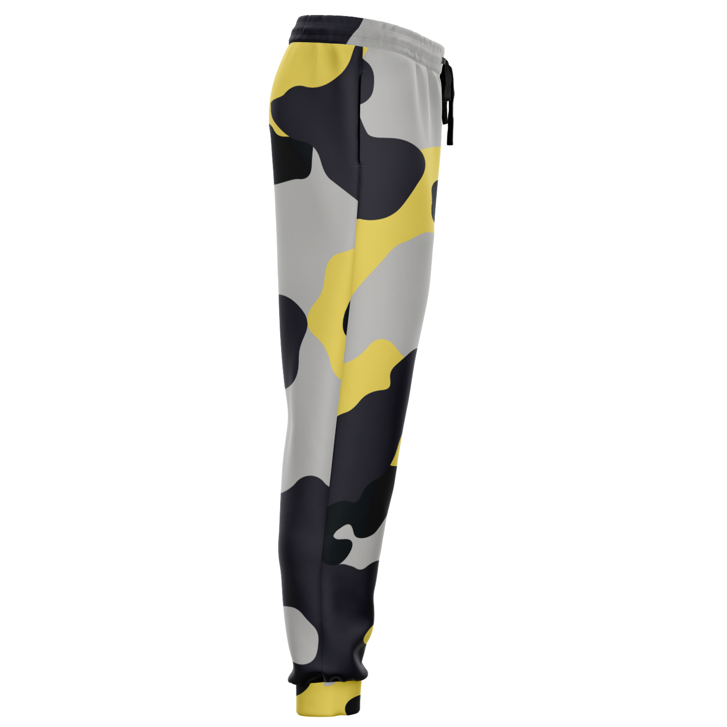 Camo Joggers | Unisex | Yellow, Black & Silver Camouflage