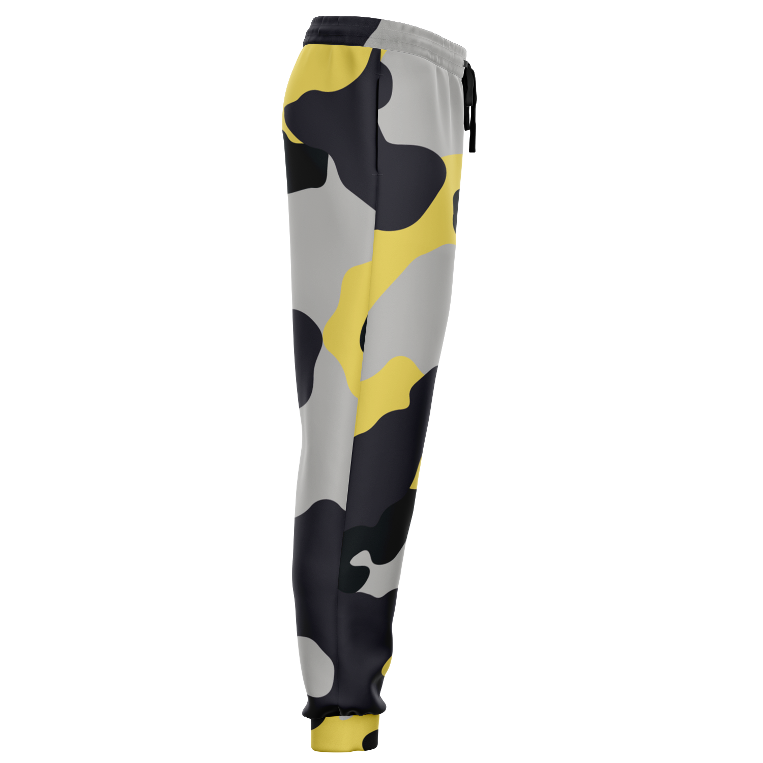 Camo Joggers | Unisex | Yellow, Black & Silver Camouflage