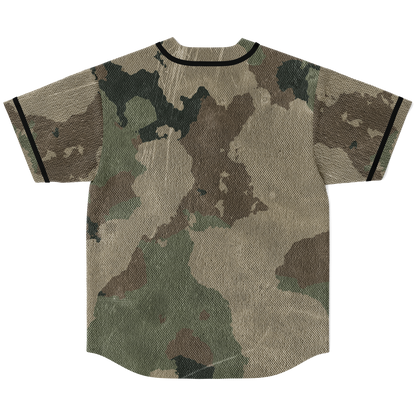 Camo Baseball Jersey | Dirty Old Brown Camouflage