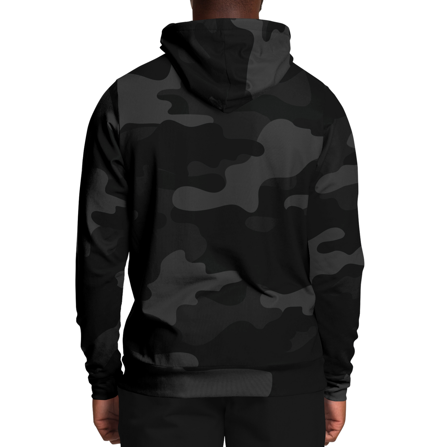 Camo Hoodie | Black Camouflage Pullover