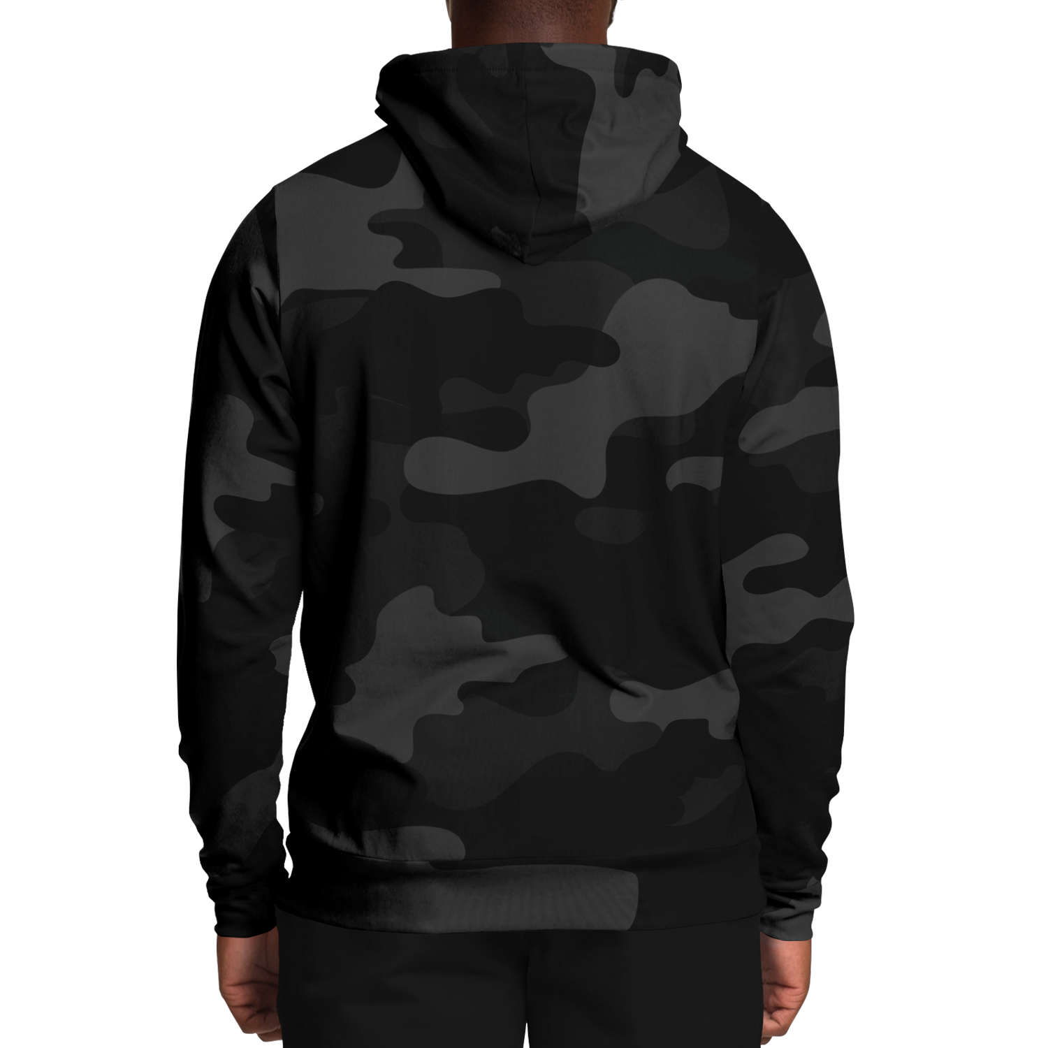 Camo Hoodie | Black Camouflage Pullover