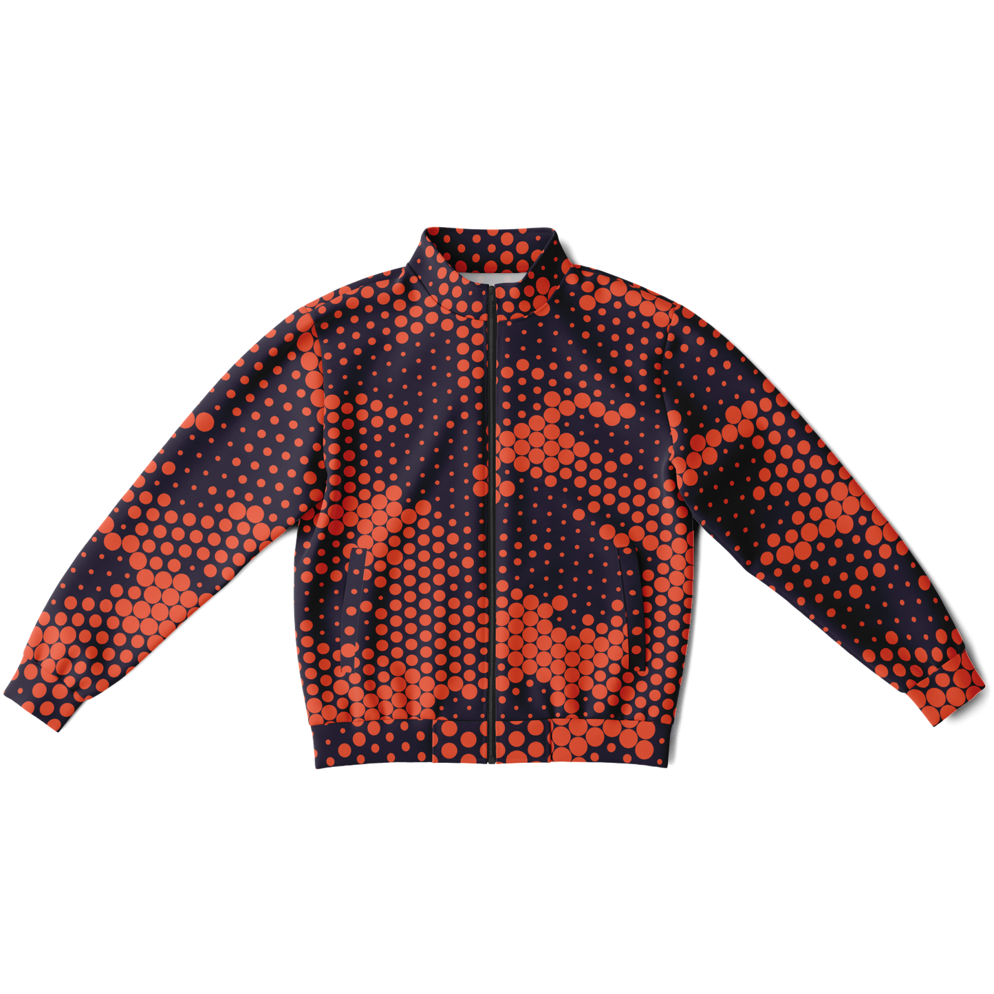 Camo Track Jacket | Orange & Blue Digital Camouflage