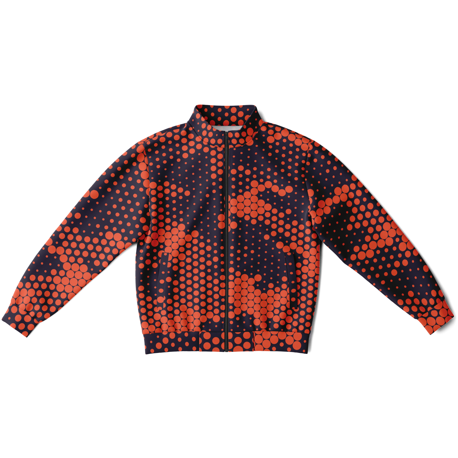 Camo Track Jacket | Orange & Blue Digital Camouflage