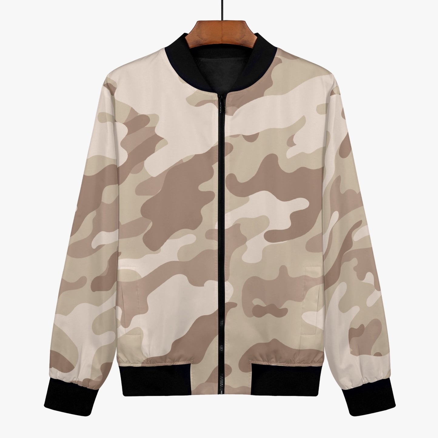 Women's Camo Bomber Jacket | Desert Brown Camouflage