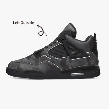 Black Camo Jordans AJ4 | Classic Army Camouflage