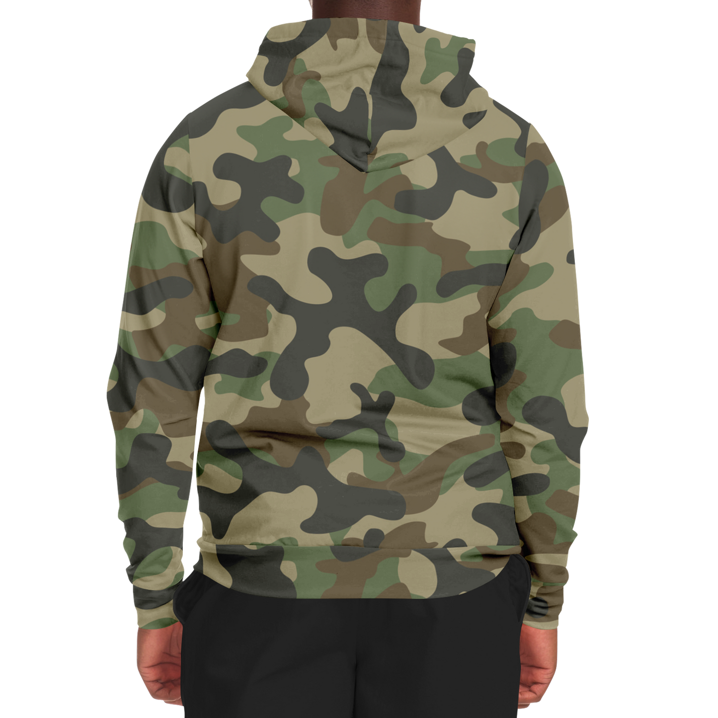 Zip-Up Hoodie | Military Brown Camouflage