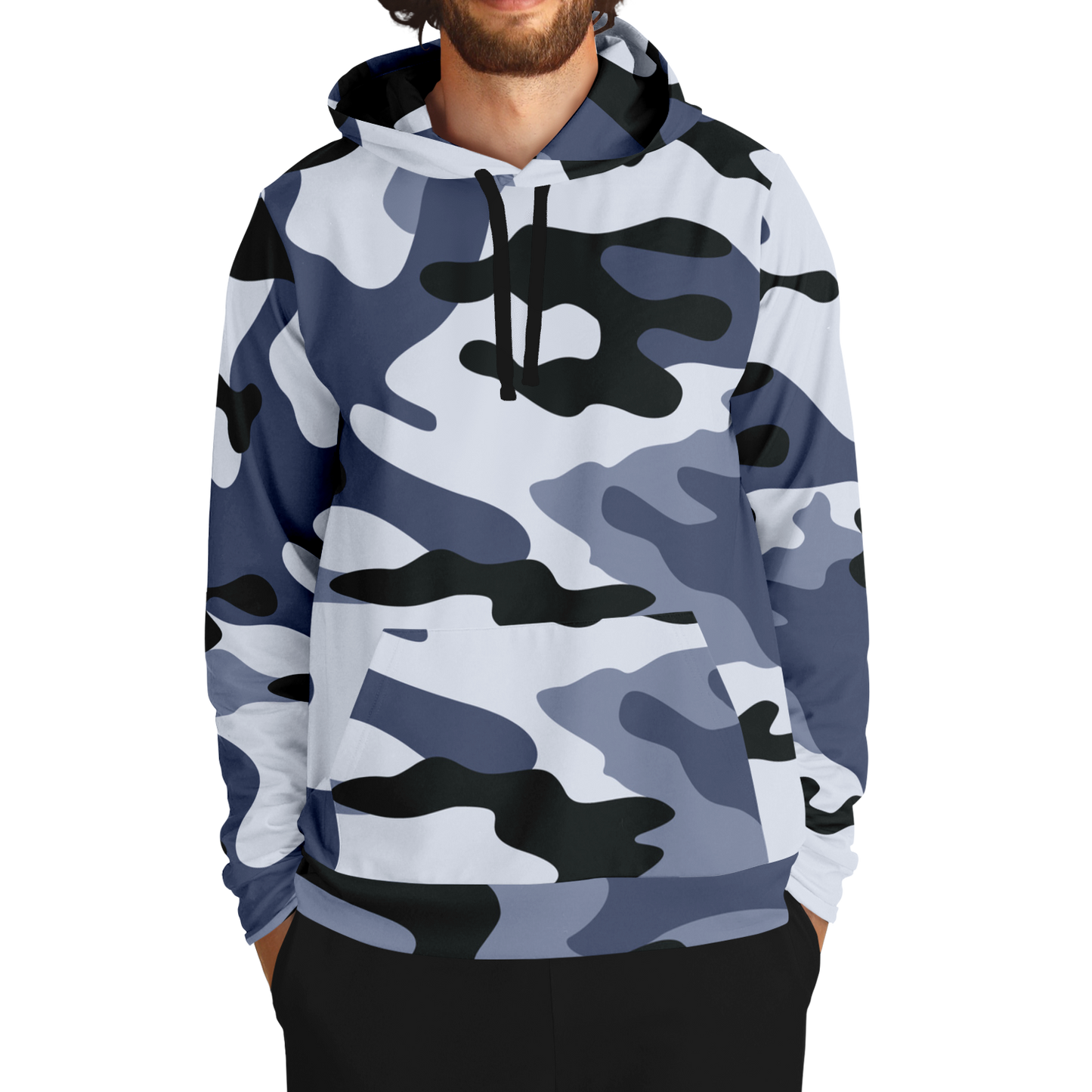 Camo Hoodie | Light Blue Camouflage Pullover