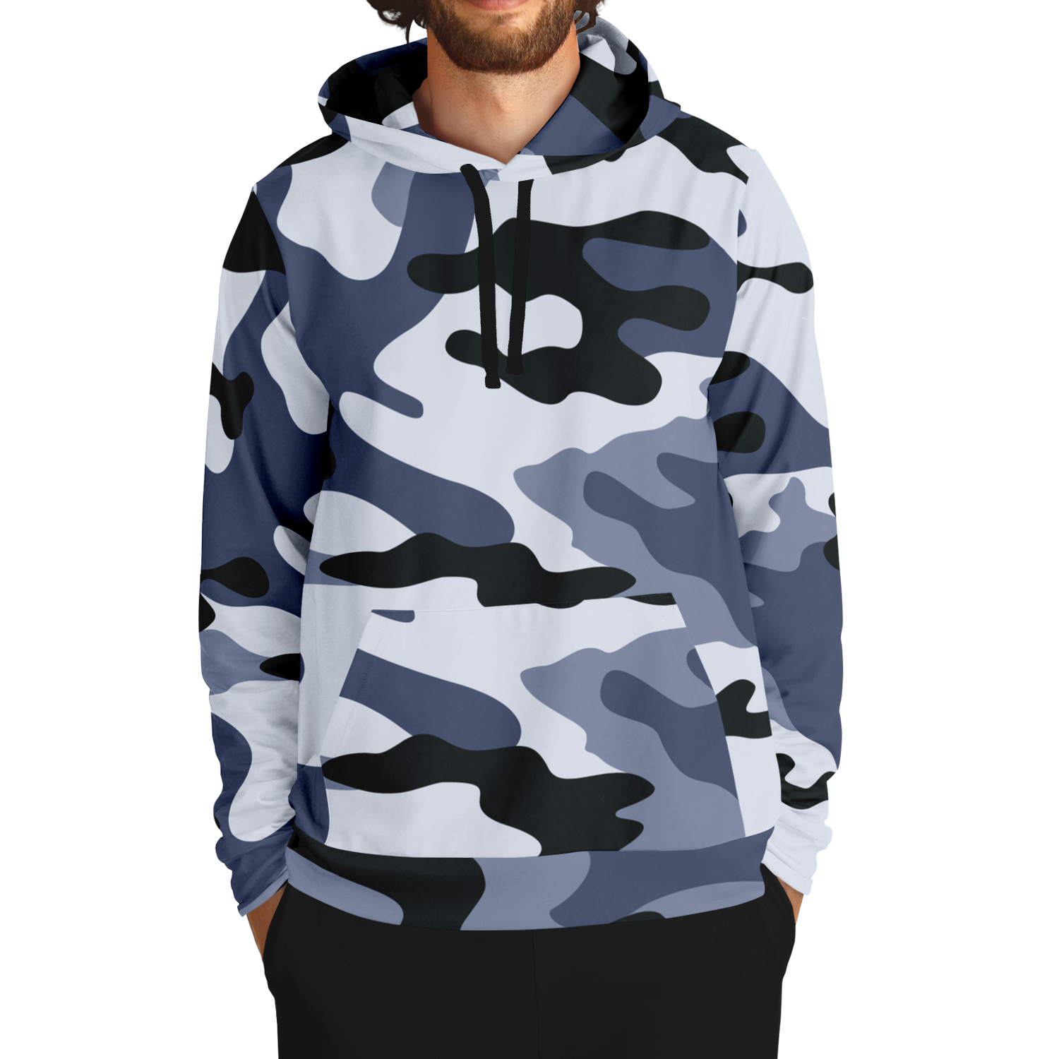 Camo Hoodie | Light Blue Camouflage Pullover